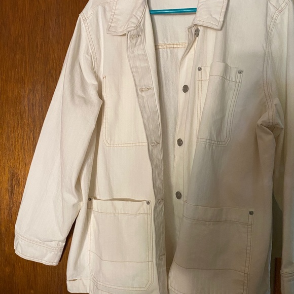 White jean jacket - Picture 1 of 4